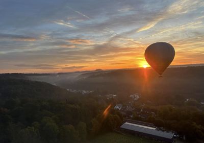 zonondergang ballonvaren  